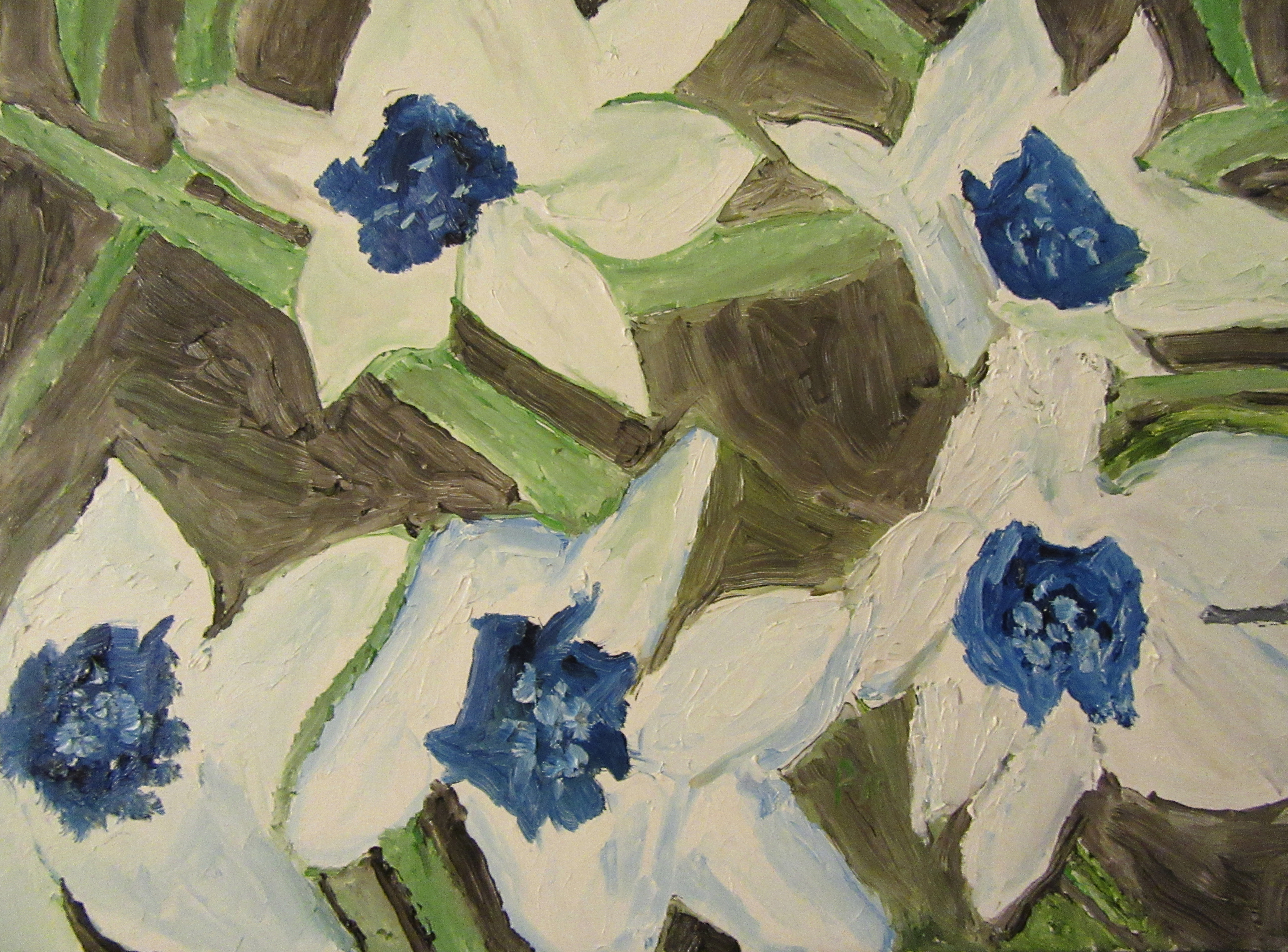 "Blue And White Flowers"